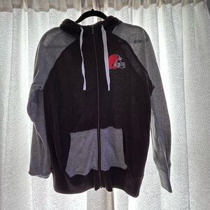 Nike Women's NFL Cleveland Browns Full Zip Raglan Hoodie